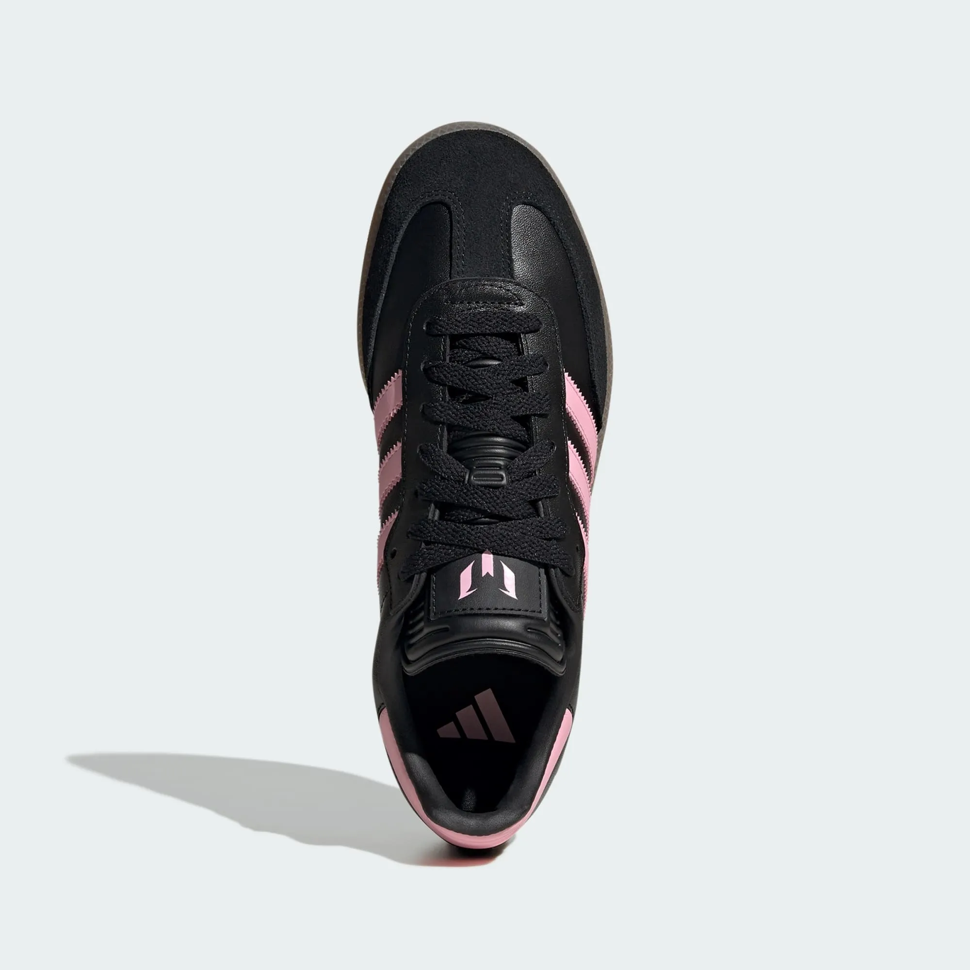 adidas SAMBA MESSI Indoor Soccer Shoes | Core Black-Gold Metallic-Gum | Men's