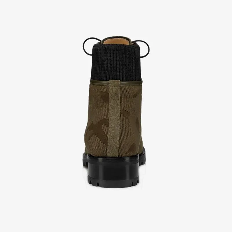 Brown Camouflage Boot