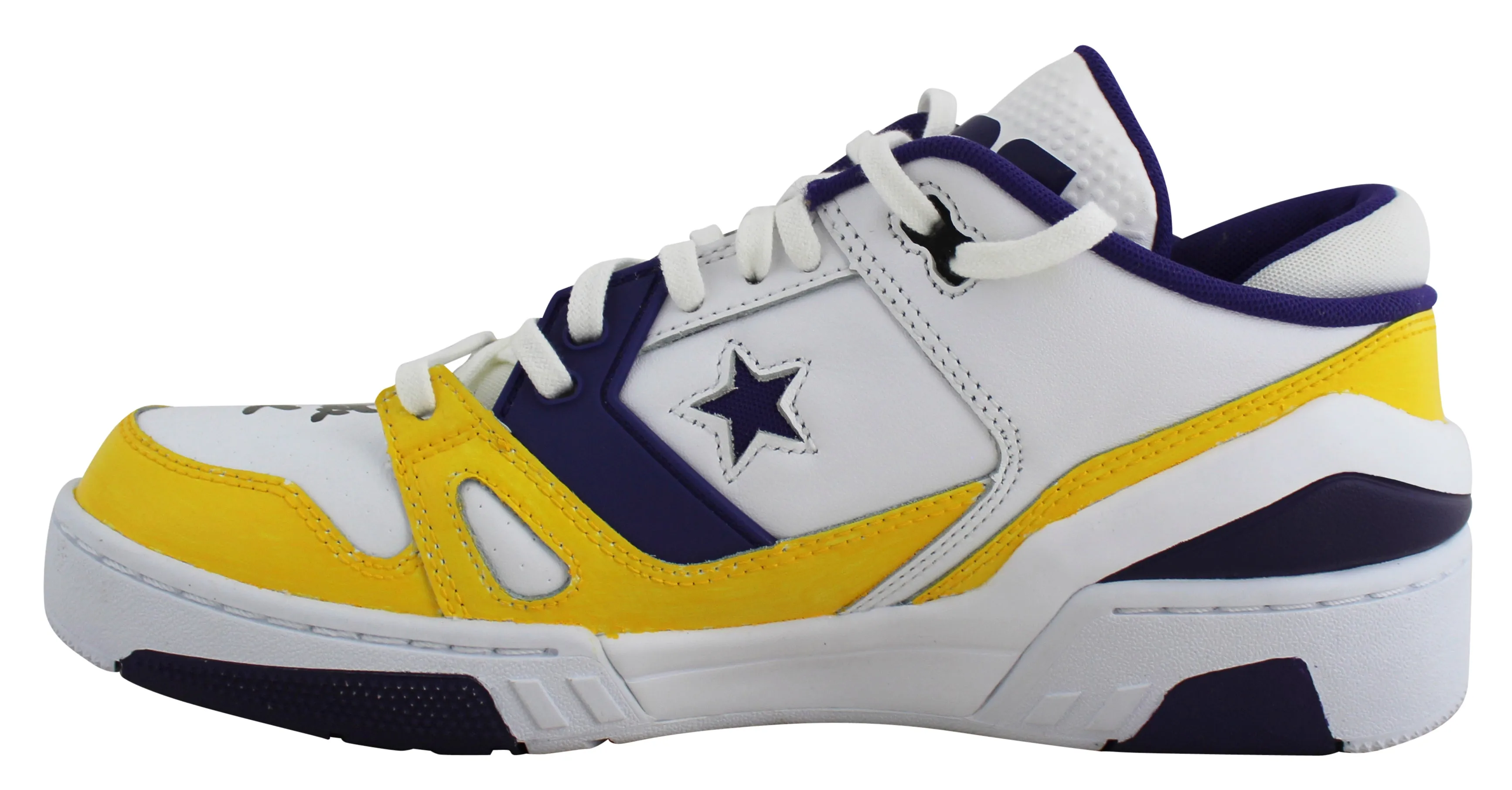 Lakers Magic Johnson Authentic Signed Converse Weapon Size 9 Shoes BAS Witness