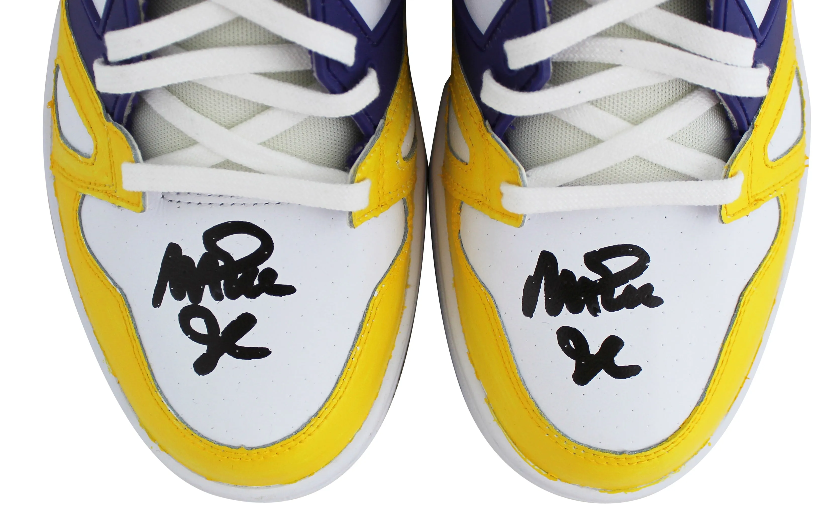 Lakers Magic Johnson Authentic Signed Converse Weapon Size 9 Shoes BAS Witness