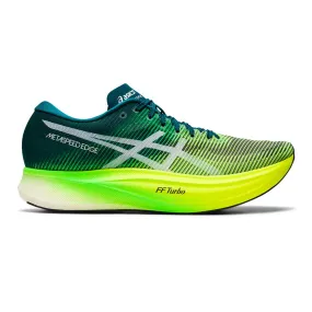 Men's Asics Metaspeed Edge , Velvet Pine/Saftery Yellow, 11.5 D Medium