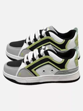Niceprimes College Style Contrasting Moral Training Retro Sneakers