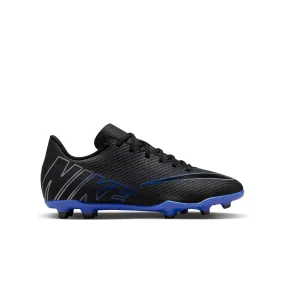 Nike Junior Mercurial Vapor 15 Club FG/MG Soccer Cleat - Black/ Chrome- Hyper Royal