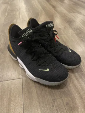 Nike Lebron 16 Shoes Size 10 Low Black Wheat Soundtrack Basketball CI2668-001