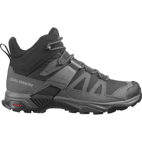 X ULTRA 4 MID WIDE GTX Men Outdoor Shoes in Black / Magnet / Pearl Blue